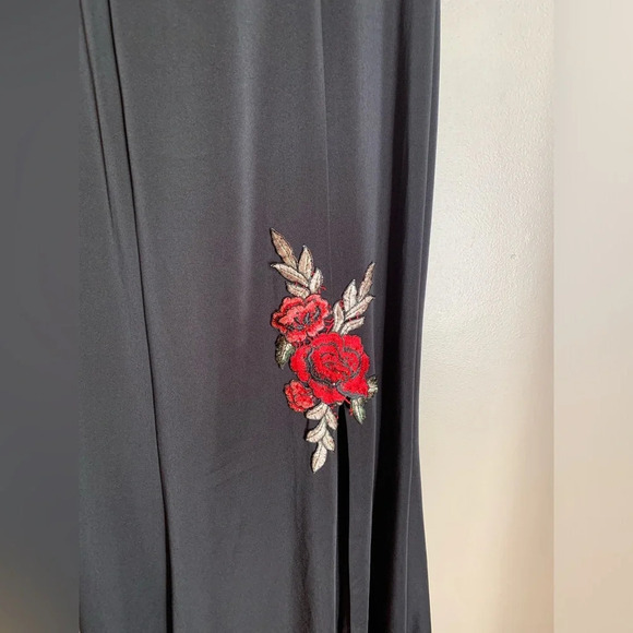 Dancing Queen dress formal black red appliqué witchy fairy goth Valentine’s - Picture 3 of 8